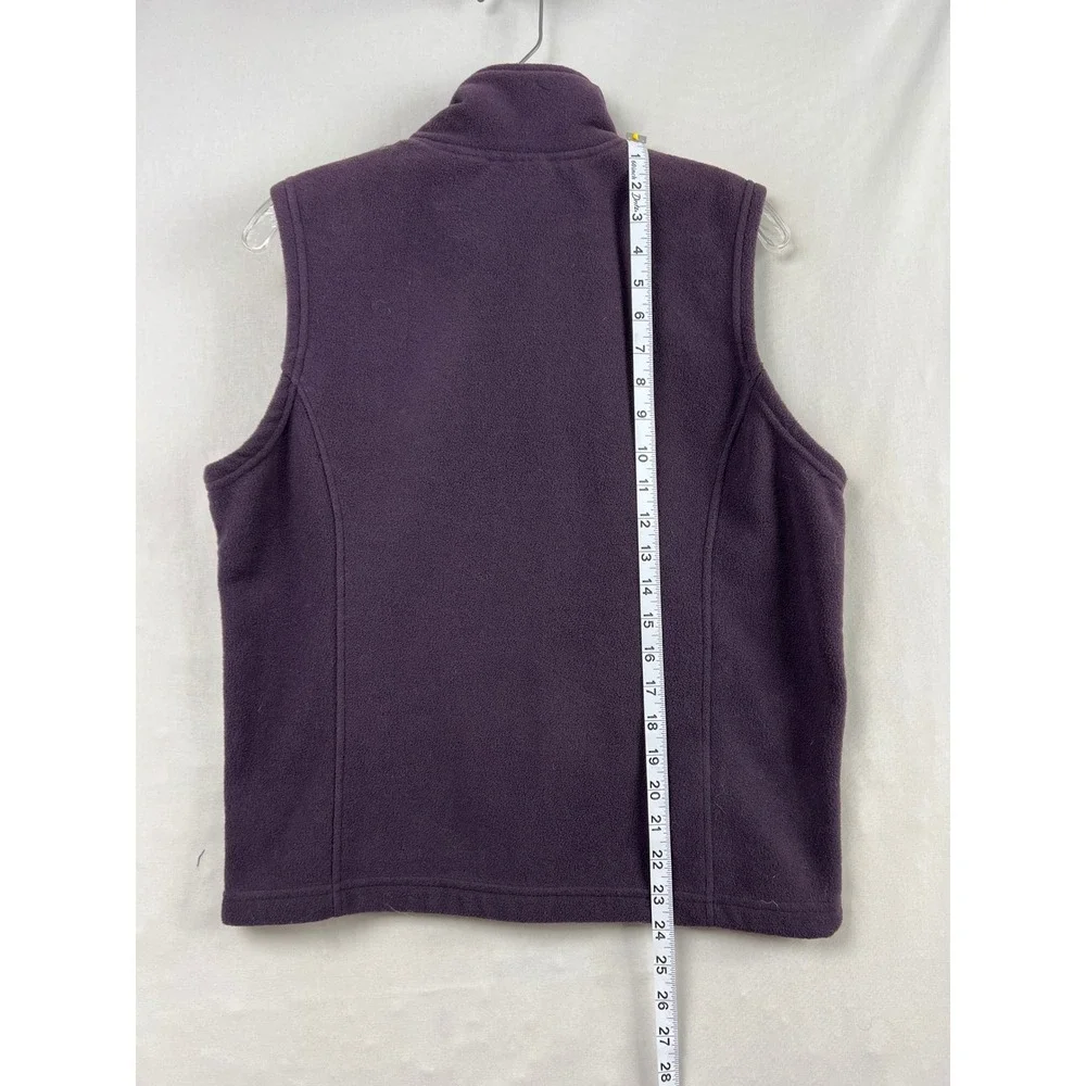 Stillwater Supply Co Fleece Vest Womens S Purple Gorpcore Full Zip Mock Neck